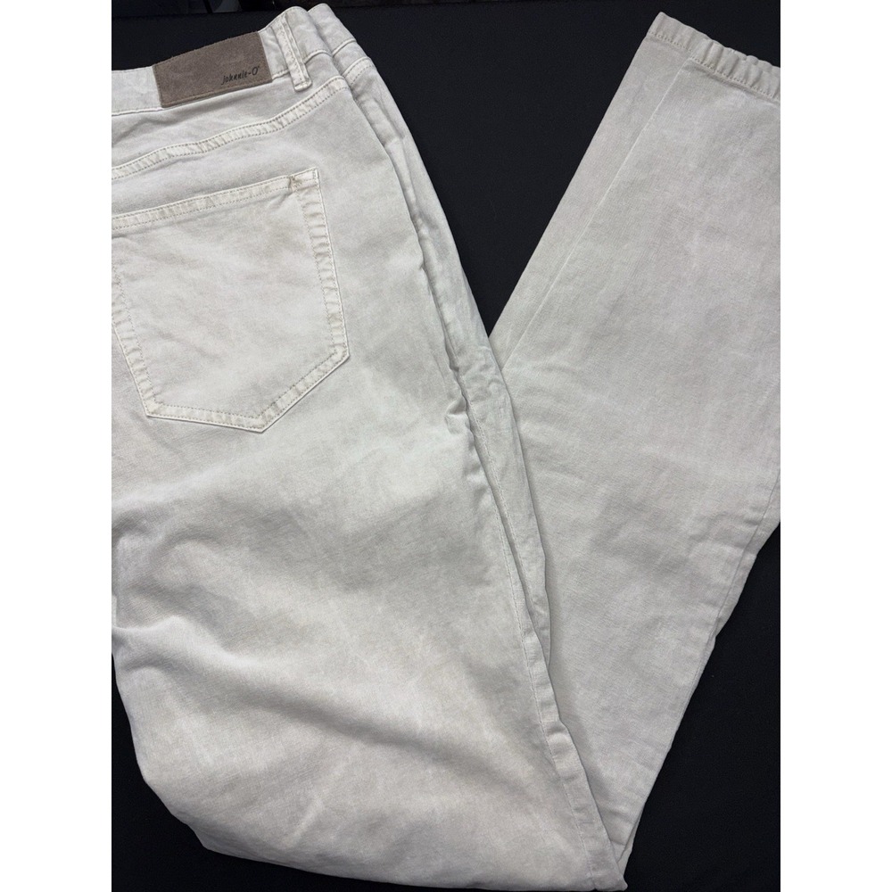 Johnnie-O Mens 33x34 Tapered‎ Leg Corduroy Pants Stretch Cords Tan